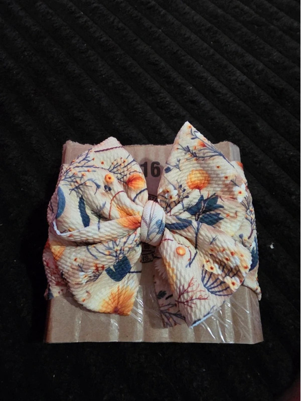 Beautiful floral bow/headwrap